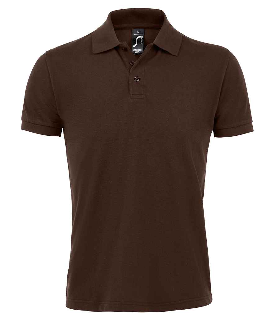 SOL'S Prime Poly/Cotton Piqué Polo Shirt Chocolate