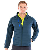 Result Genuine Recycled Compass Padded Jacket Navy/Royal Blue