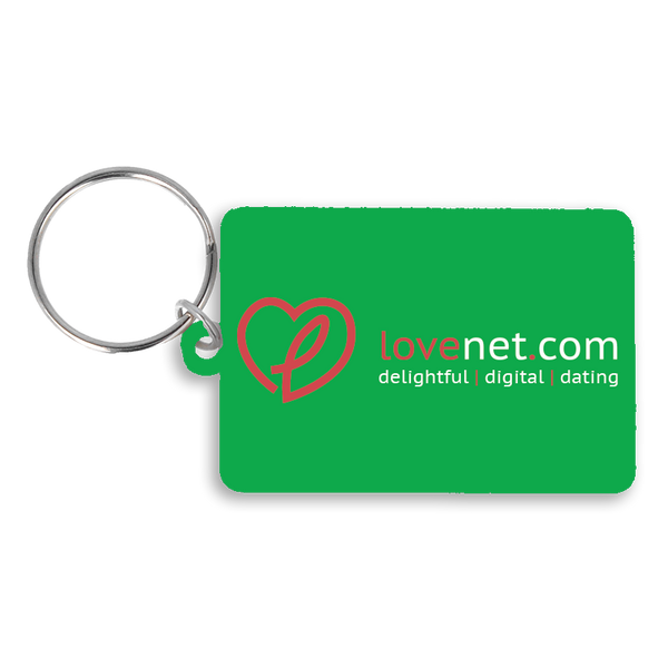 Recycled 55mm Rectangle Keyring