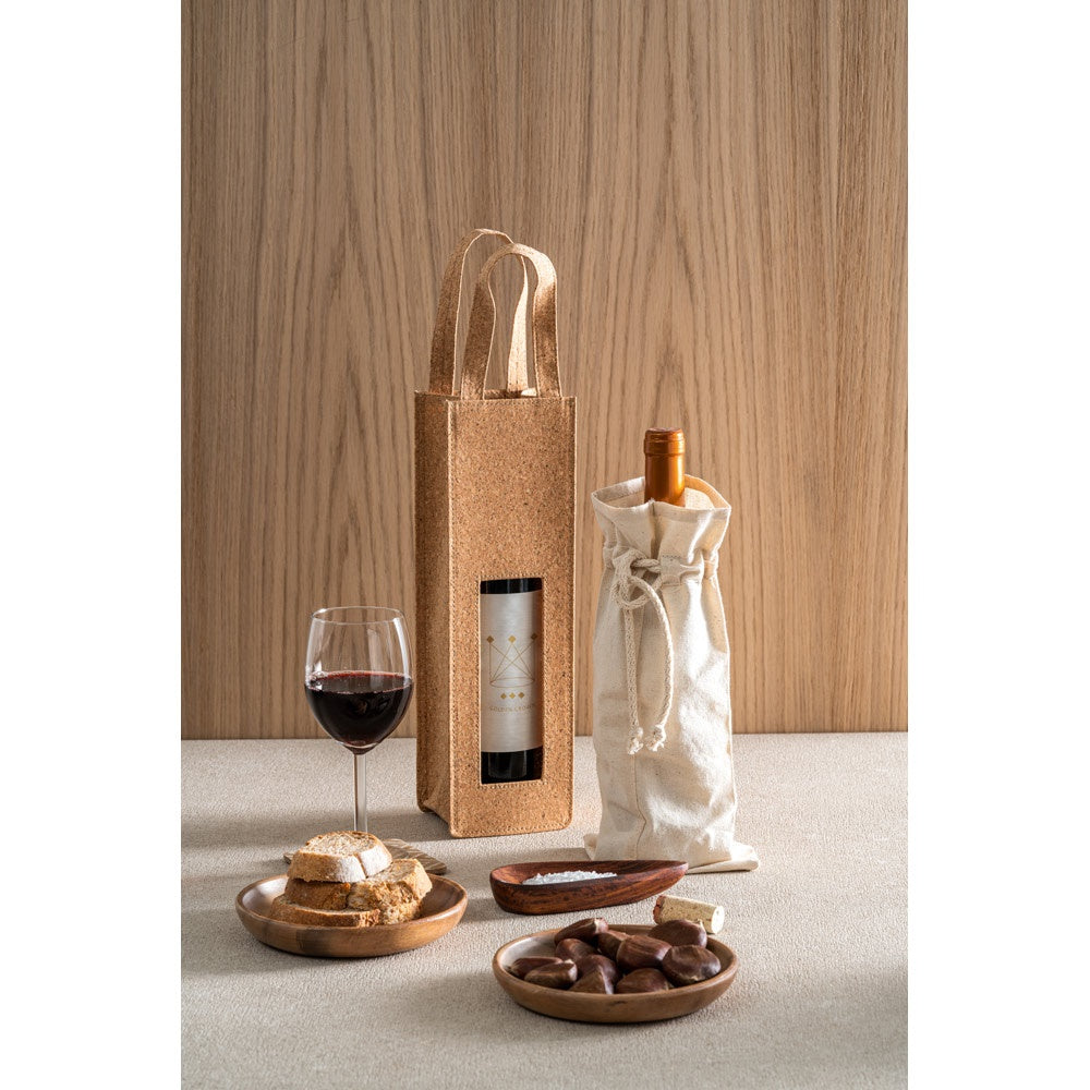 JEROME. 100% cotton bag for bottle (180 g/m²)