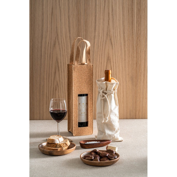 JEROME. 100% cotton bag for bottle (180 g/m²)