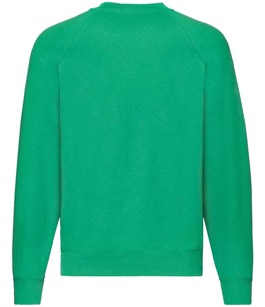 Fruit of the Loom Classic Raglan Sweatshirt Kelly Green