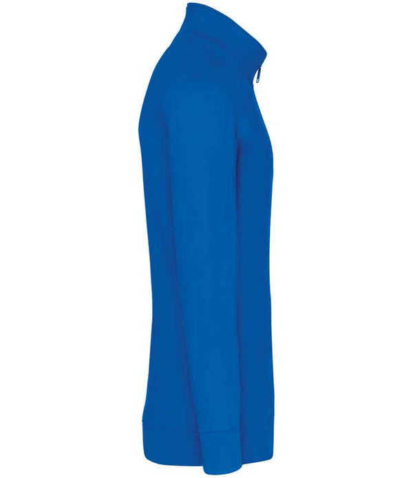 Kariban Zip Neck Sweatshirt Light Royal Blue