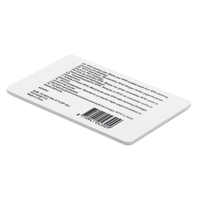 Branded RFID blocking card