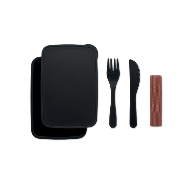 Branded Lunch box with cutlery