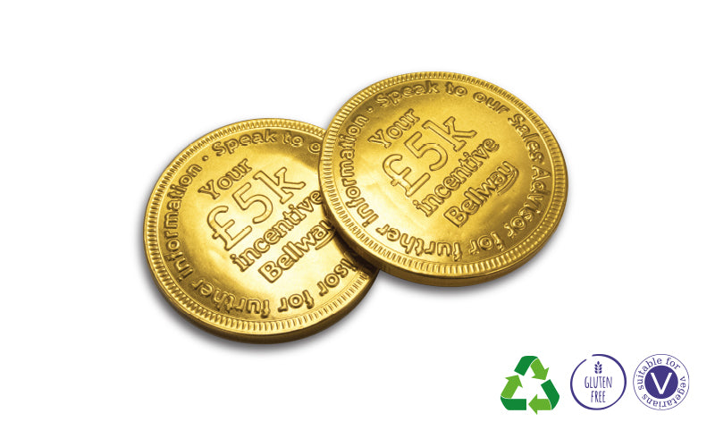 Individially Embossed Chocolate Coins