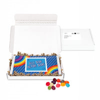 Gift Boxes - Mini White Postal Box - Fully Printed Bag - Jelly Bean Factory®