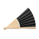 Branded Manual hand fan with bamboo handle