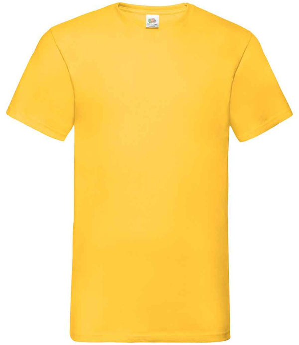 Fruit of the Loom V Neck Value T-Shirt Sunflower