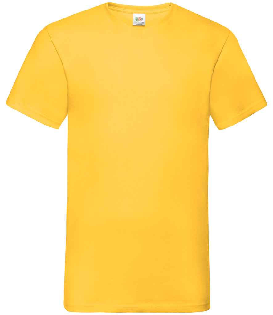 Fruit of the Loom V Neck Value T-Shirt Sunflower
