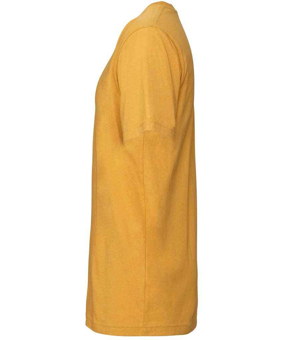 Canvas Unisex Crew Neck T-Shirt Mustard