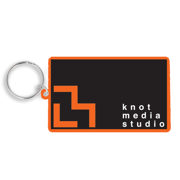 Recycled 80mm Rectangle Keyring
