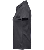 Tee Jays Ladies Luxury Stretch Polo Shirt Dark Grey