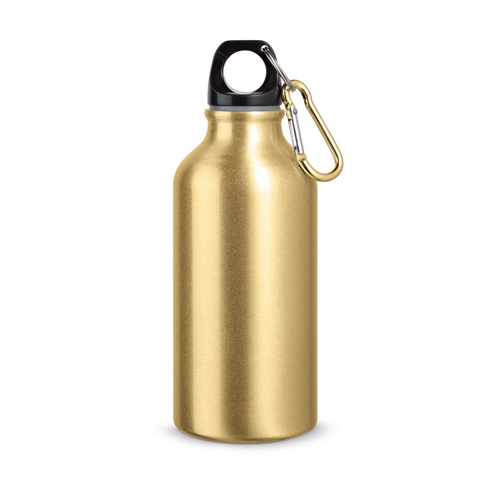 LANDSCAPE. Aluminium sports bottle with carabiner 400 mL