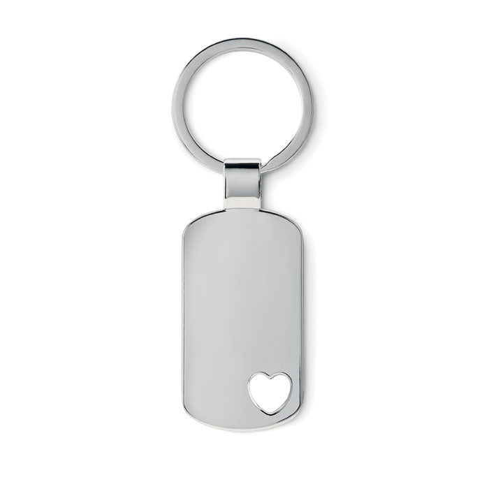 Branded Key ring with heart detail