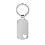 Branded Key ring with heart detail