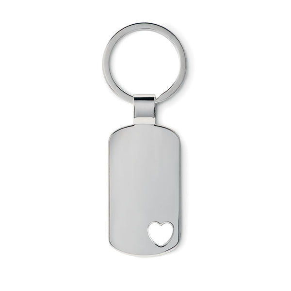 Branded Key ring with heart detail