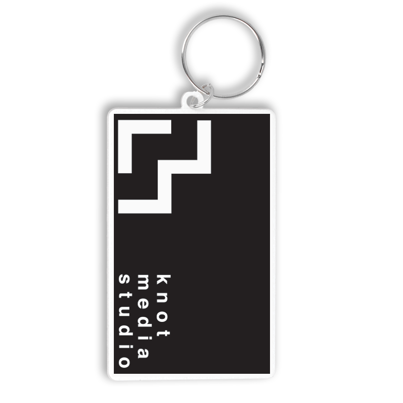 80mm Rectangle Keyring