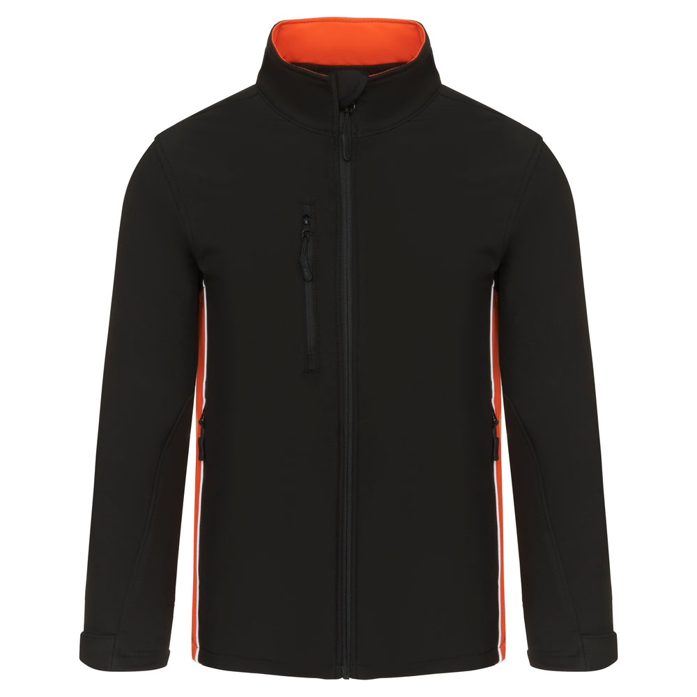 Orn Silverswift Two Tone Softshell Jacket Black/Orange