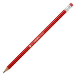 Branded HB PENCIL sharpened with rubber tipped