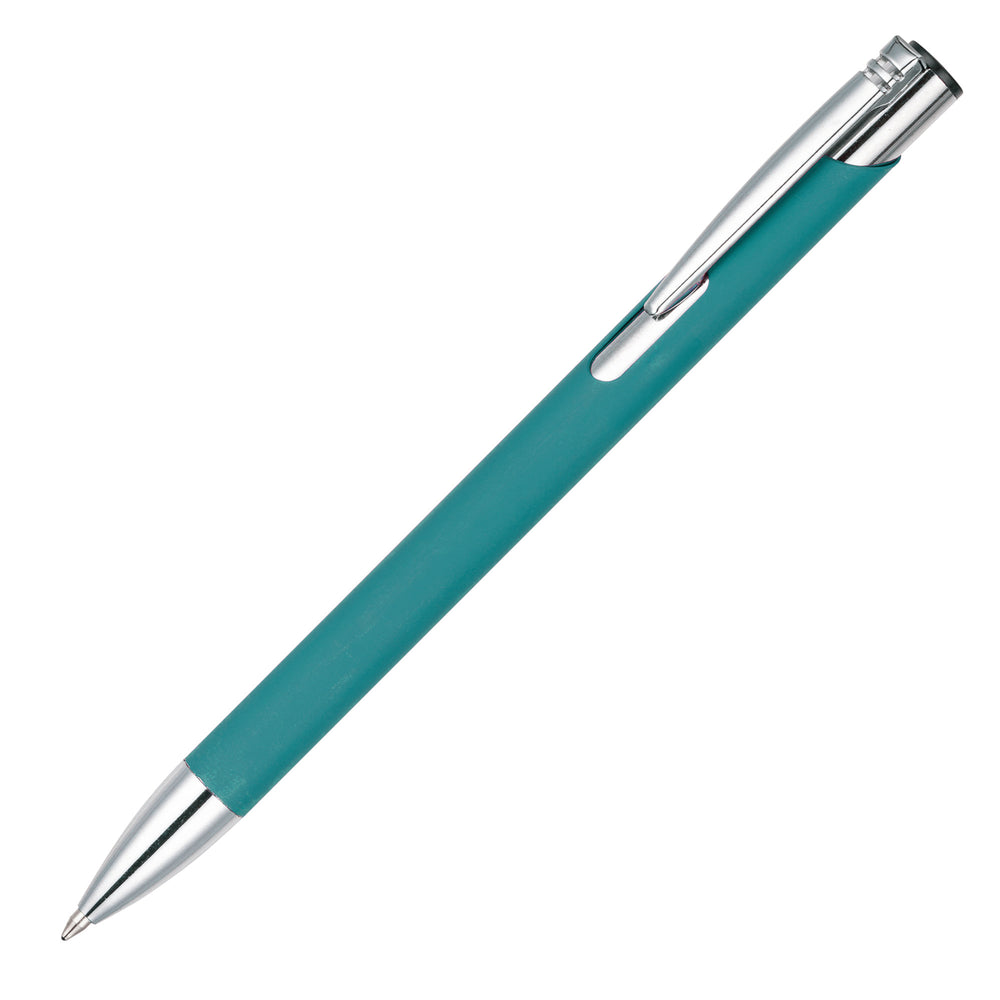 MOLE-MATE ball pen with chrome trim Teal