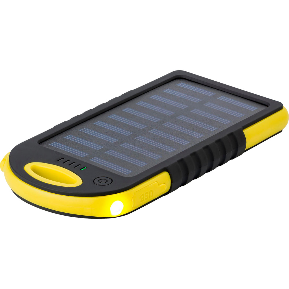 The Arin - Rubberized solar power bank (4000 mAh)