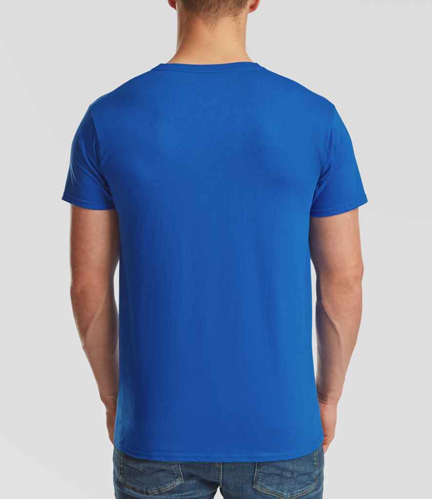 Fruit of the Loom V Neck Value T-Shirt Royal Blue