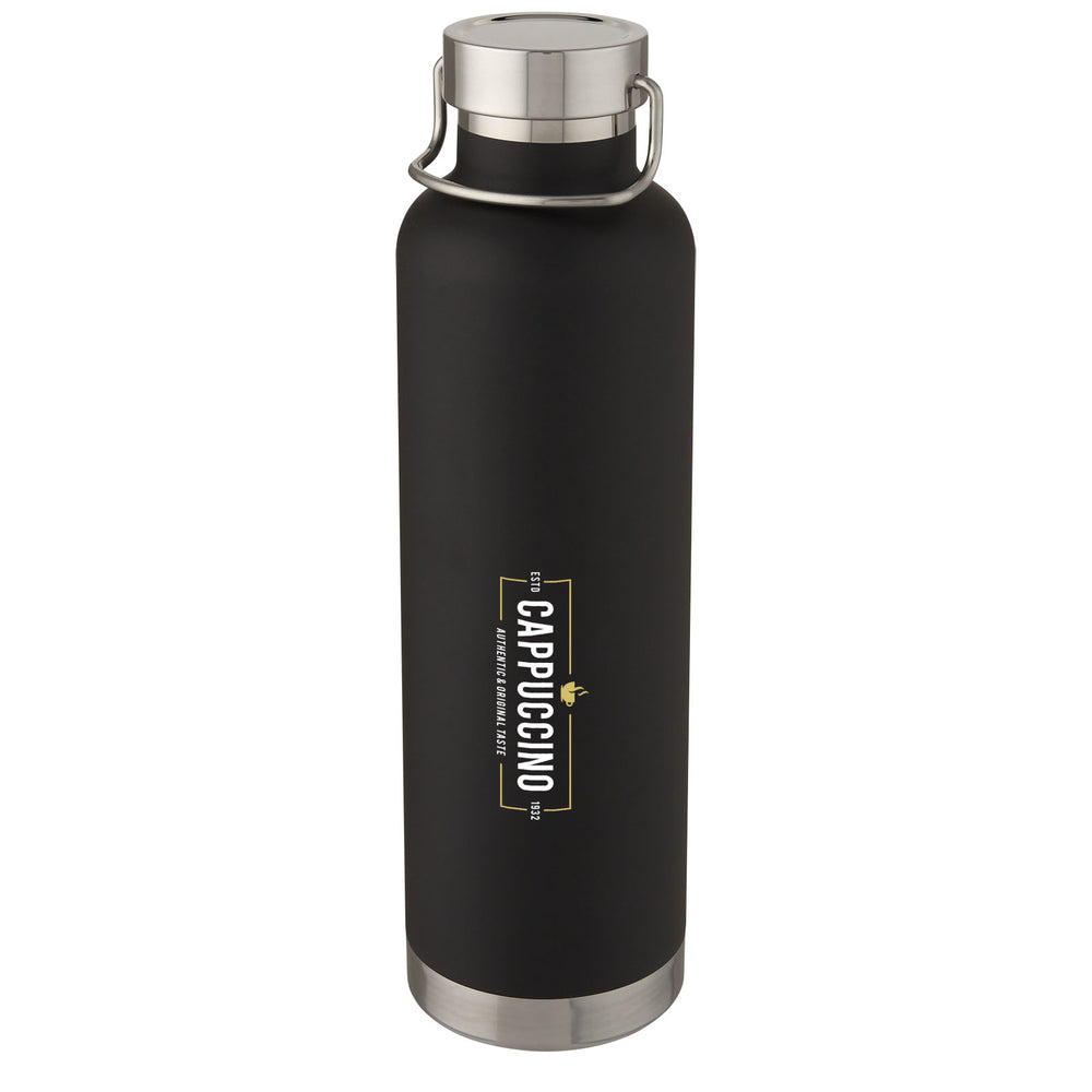 Branded Thor 1 L copper vacuum insulated water bottle