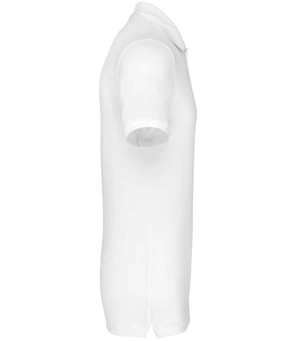 WK Designed to Work Anti-Bacterial Piqué Polo Shirt White