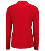 SOL'S Ladies Perfect Long Sleeve Piqué Polo Shirt Red