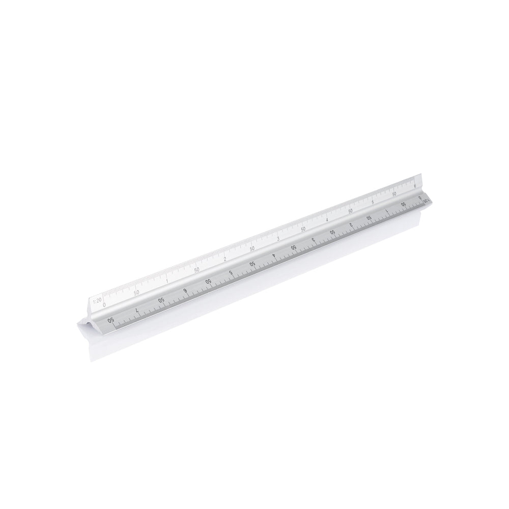 Branded Aluminium triangle rule - 30cm