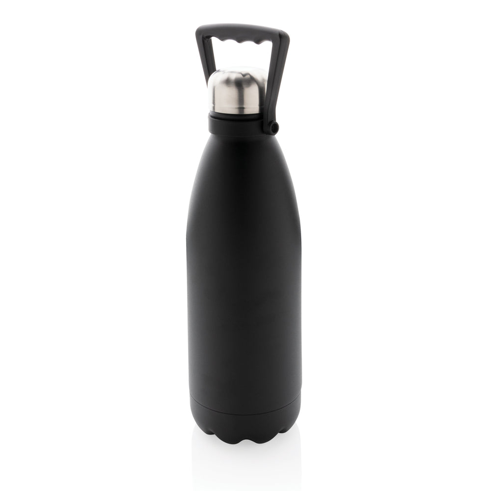 Branded RCS Recycled stainless steel large vacuum bottle 1.5L