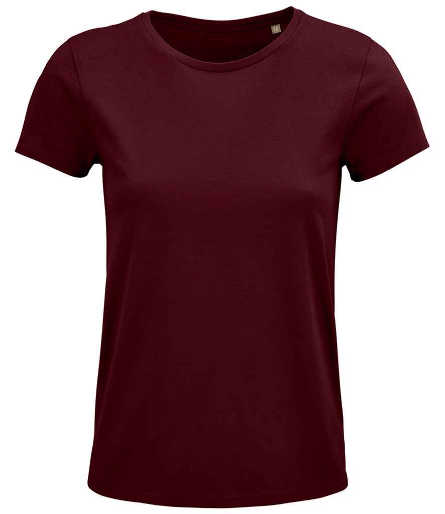 SOL'S Ladies Crusader Organic T-Shirt Burgundy