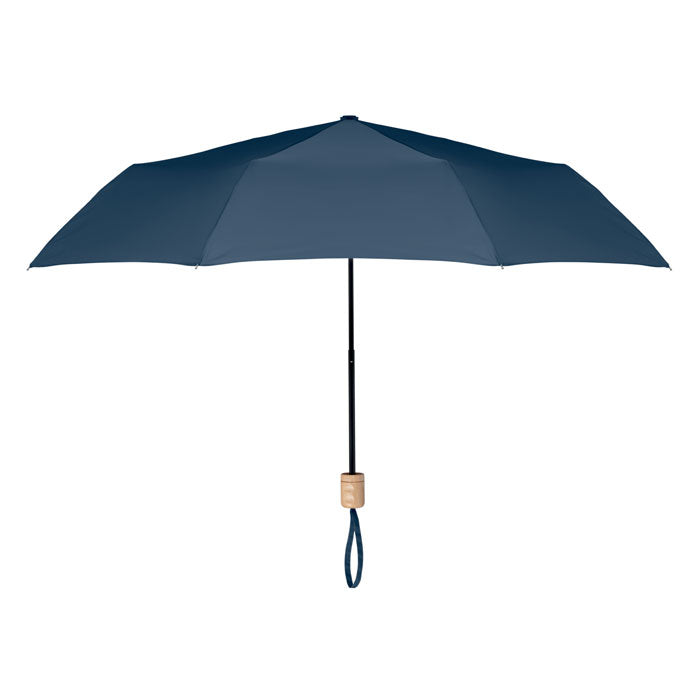 21 inch RPET foldable umbrella Blue