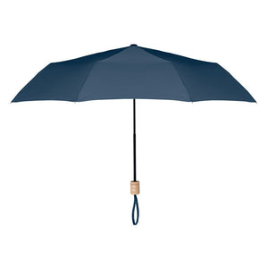 21 inch RPET foldable umbrella Blue