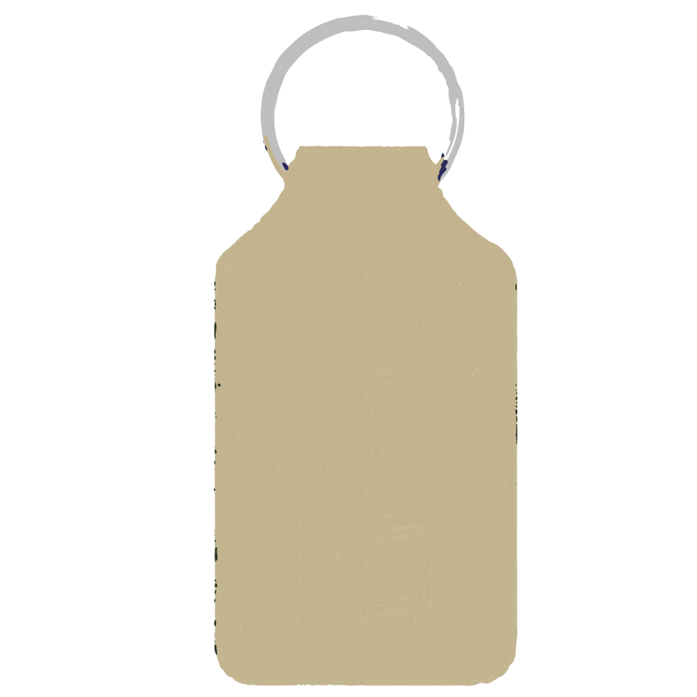 Branded Long Square Shaped Keyfob
