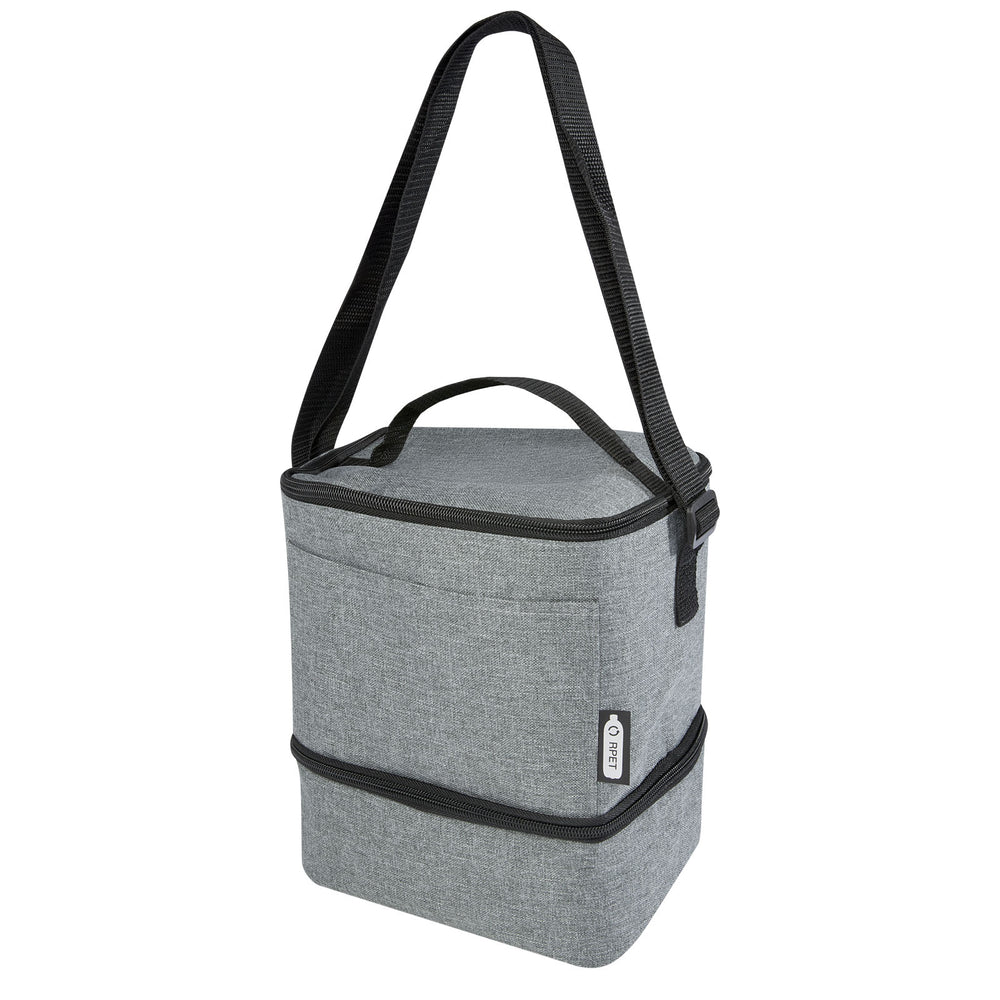 Branded Tundra 9-can GRS RPET lunch cooler bag 7L