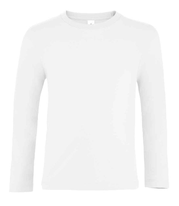 SOL'S Kids Imperial Long Sleeve T-Shirt White