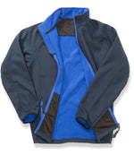 Result Core Printable Soft Shell Jacket Navy/Royal Blue