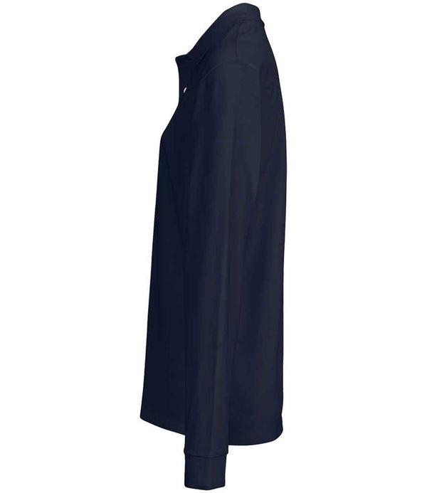 SOL'S Unisex Pacific Long Sleeve Piqué Polo Shirt French Navy