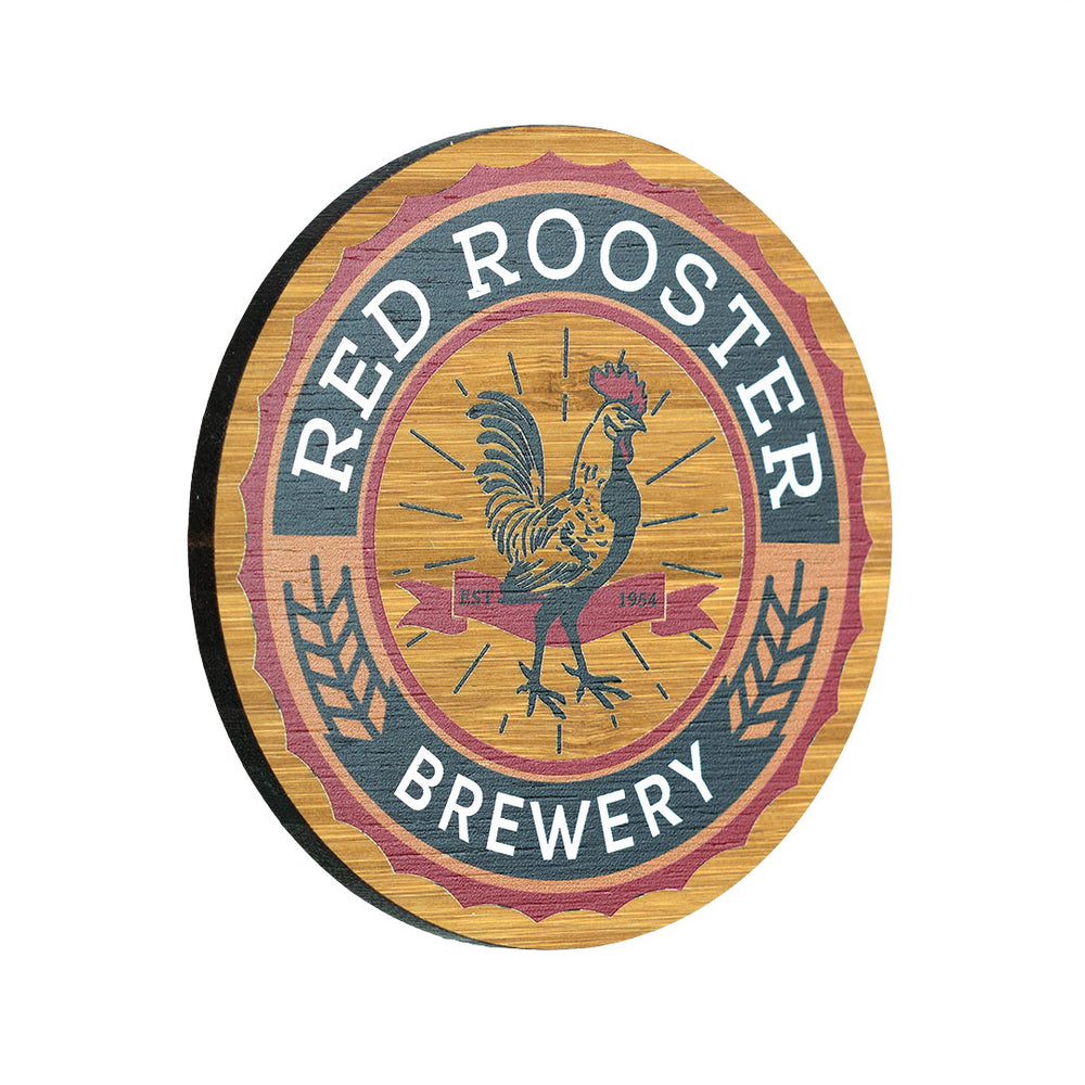 92mm x 92mm Bamboo Coaster with Cork Base