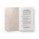 ORGANIC SOFT. A6 notebook with flexible cover made from organic elephant matter (95%)