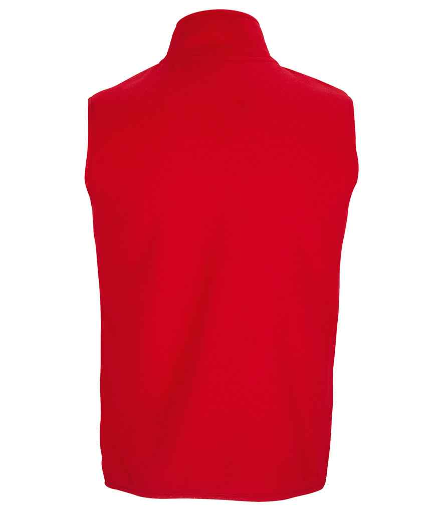 SOL'S Unisex Factor Recycled Micro Fleece Bodywarmer Red