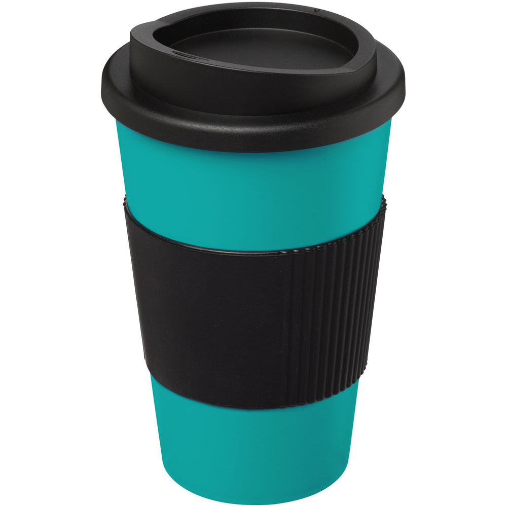 Branded Americano® 350 ml insulated tumbler with grip