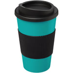 Branded Americano® 350 ml insulated tumbler with grip