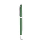 RE-LANDO-SET. Roller and ball pen set with 100% recycled aluminium body