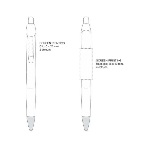 BIC® Intensity® Gel Clic White with Blue Ink