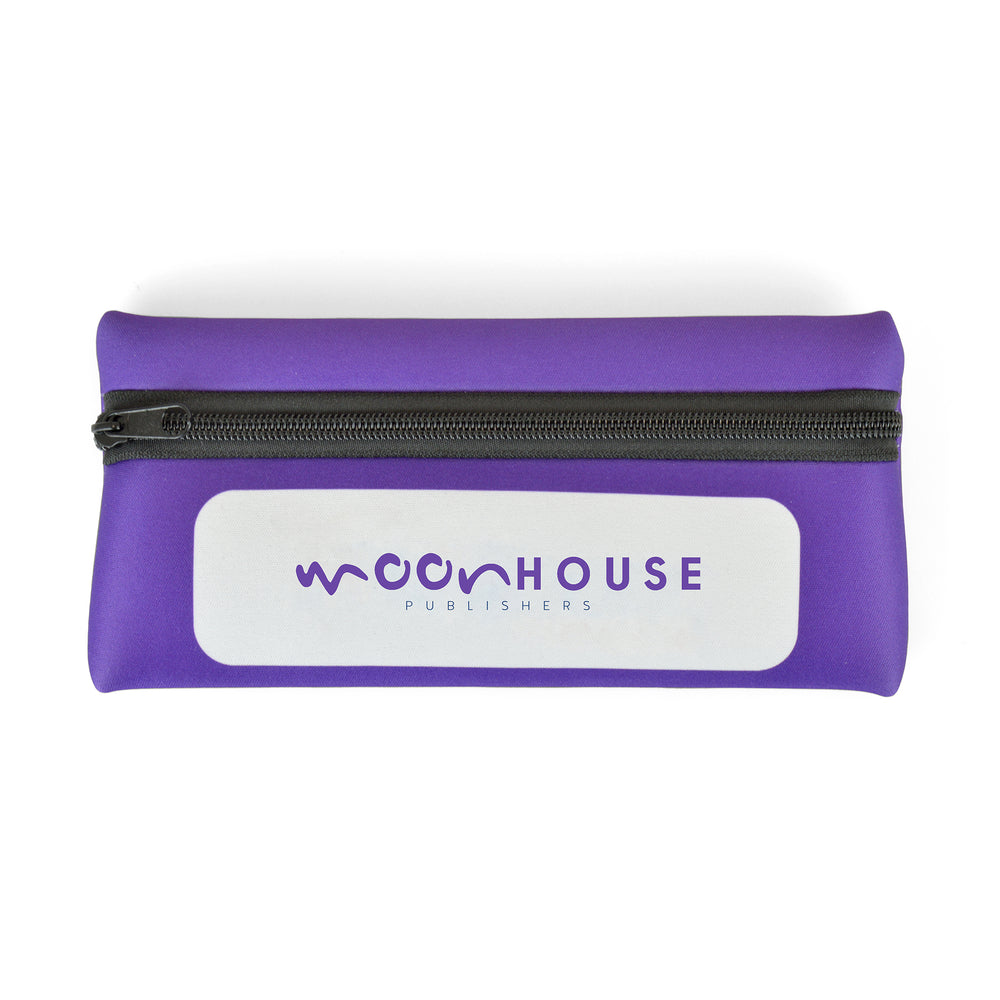 Branded Purple Neoprene Pencil Case