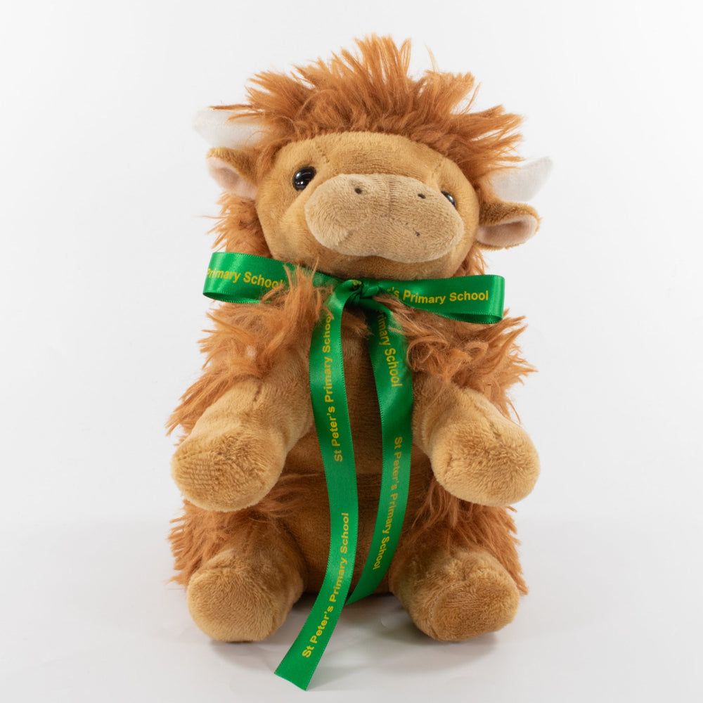 Bow Animal 14cm Highland Cow