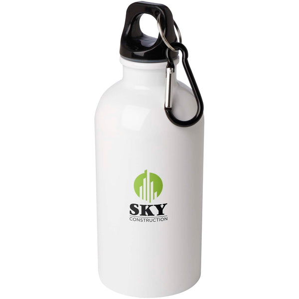 Oregon 400 ml RCS certified single wall stainless steel water bottle with carabiner